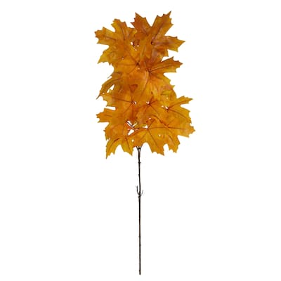 38" Autumn Maple Leaf Artificial Flower (Set of 6)