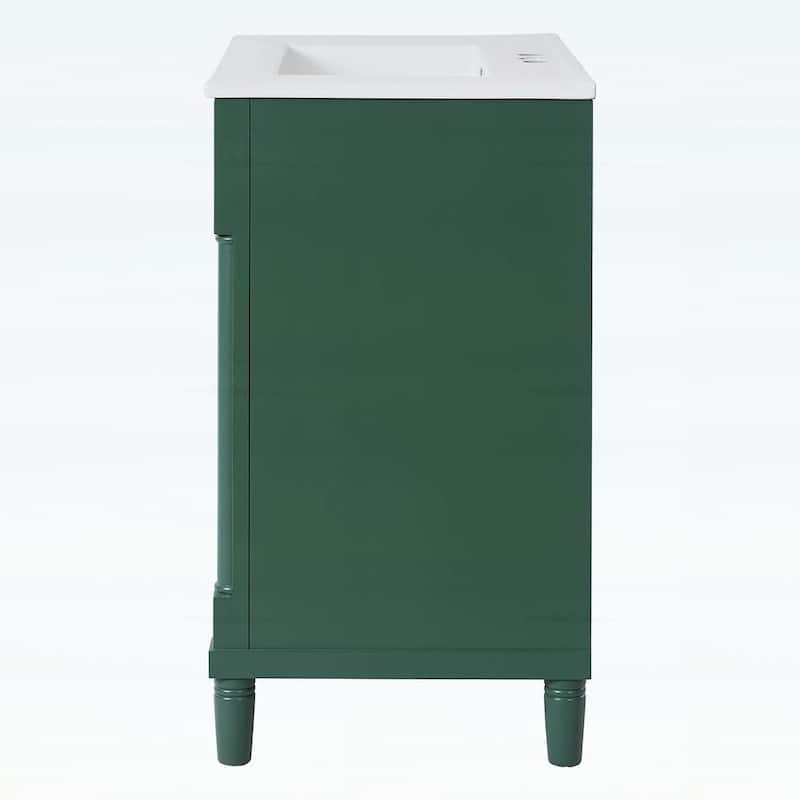 30 Inch Bathroom Vanity with Sink,Soft-Closing Door and 2 Drawers,Elegant and Durable Design