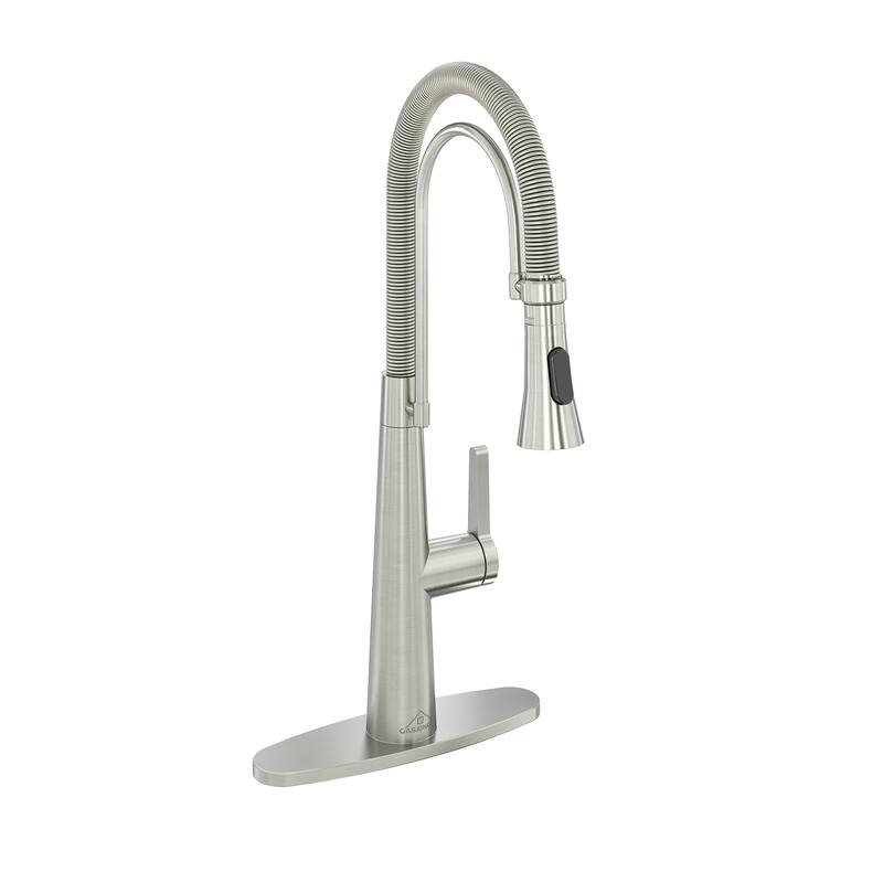 Single-Handle Kitchen Faucet with Dual Function Sprayhead
