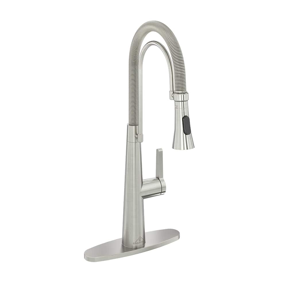 Single-Handle Kitchen Faucet with Dual Function Sprayhead
