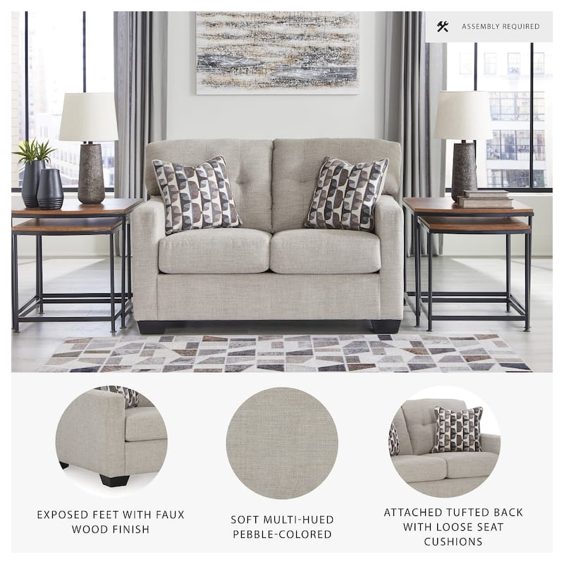 Signature Design by Ashley Mahoney Loveseat - 53"W x 38"D x 37"H