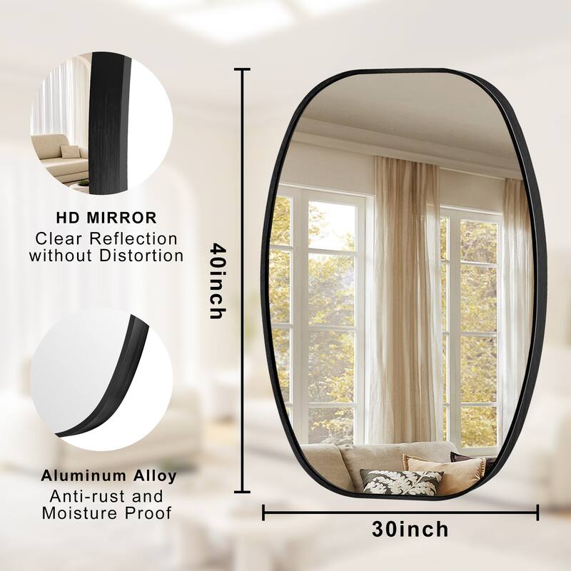 Oval Wall Mirror Bathroom Mirror for Over Sink