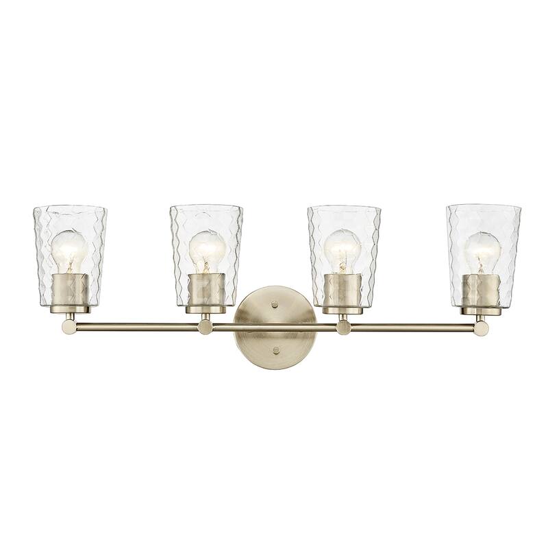 Millennium Lighting Ashli 2/4 Light Vanity Light with Clear Honeycomb Glass Shades