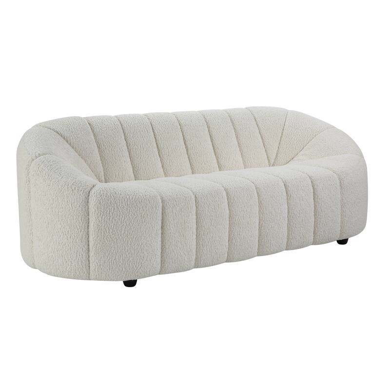 Christia White Tufted Sofa