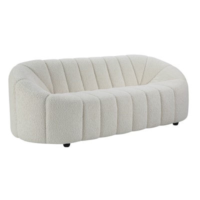 Christia White Tufted Sofa