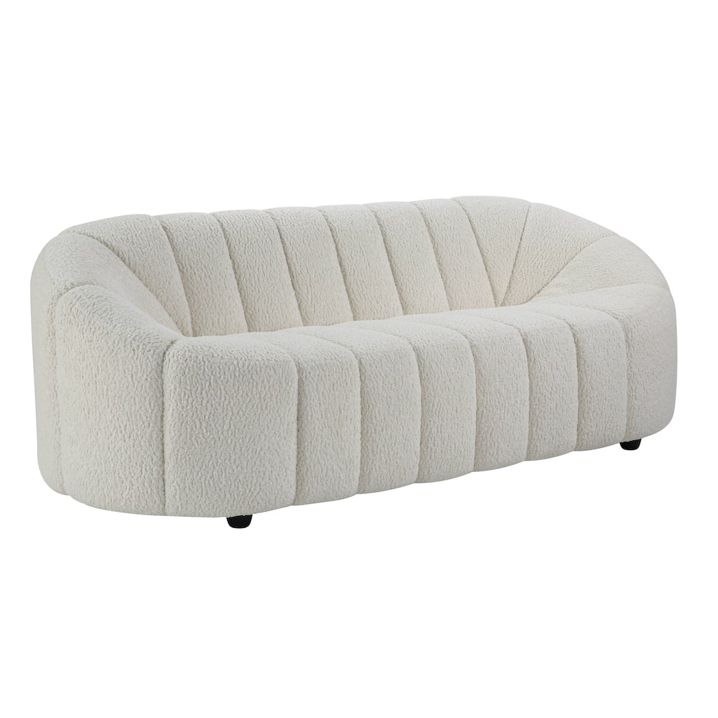 Christia White Tufted Sofa