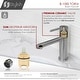preview thumbnail 6 of 35, STYLISH Single Handle Modern Bathroom Basin Sink Faucet in Stainless Steel - Faucet Height: 6 3/8" Spout Height: 3 7/8"