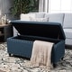 preview thumbnail 46 of 60, Tatiana Contemporary Fabric Storage Ottoman with Nailhead Trim by Christopher Knight Home