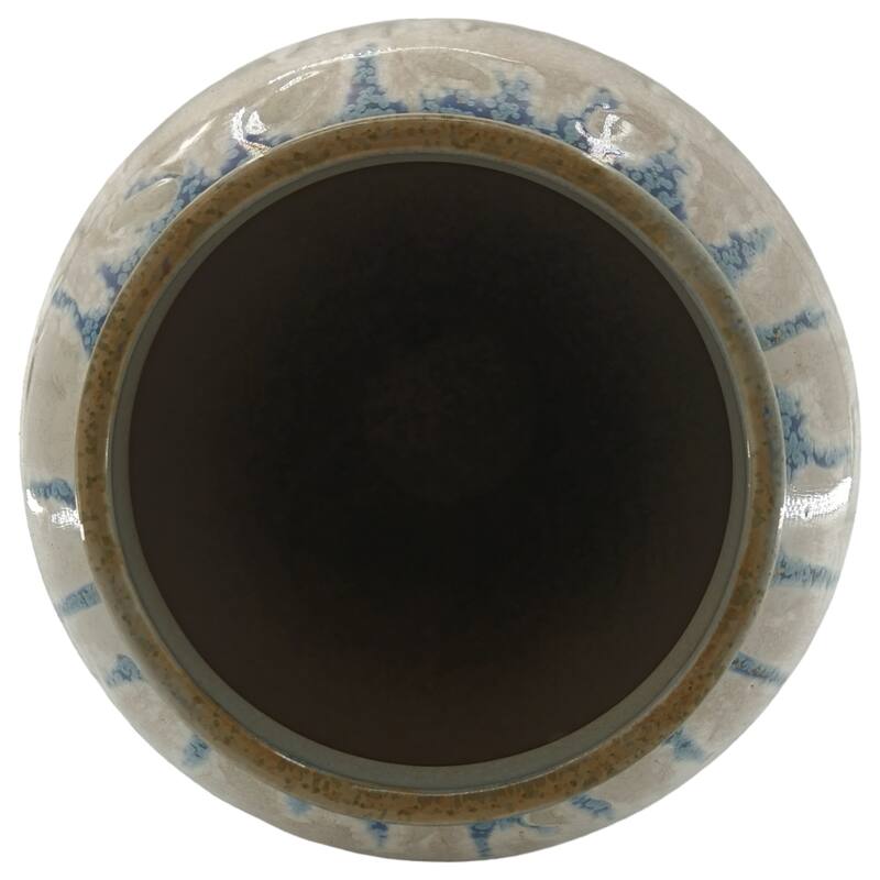 Modern Stoneware Ceramic Decorative Vase with Unique Twisted Design