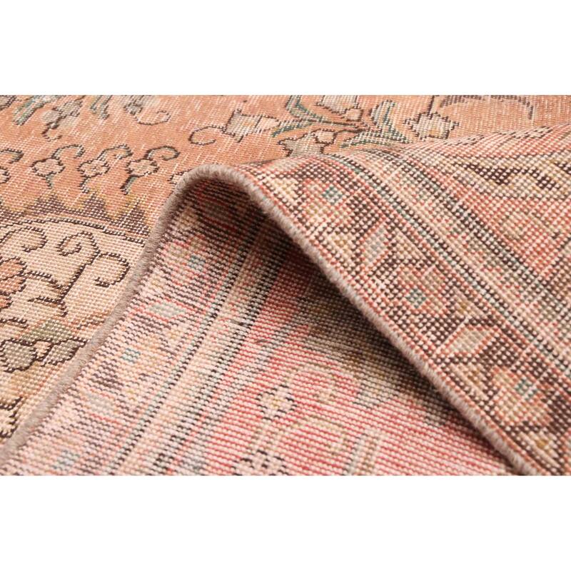 ECARPETGALLERY Hand-knotted Antalya Vintage Brown, Copper Wool Rug - 9'5 x 12'5