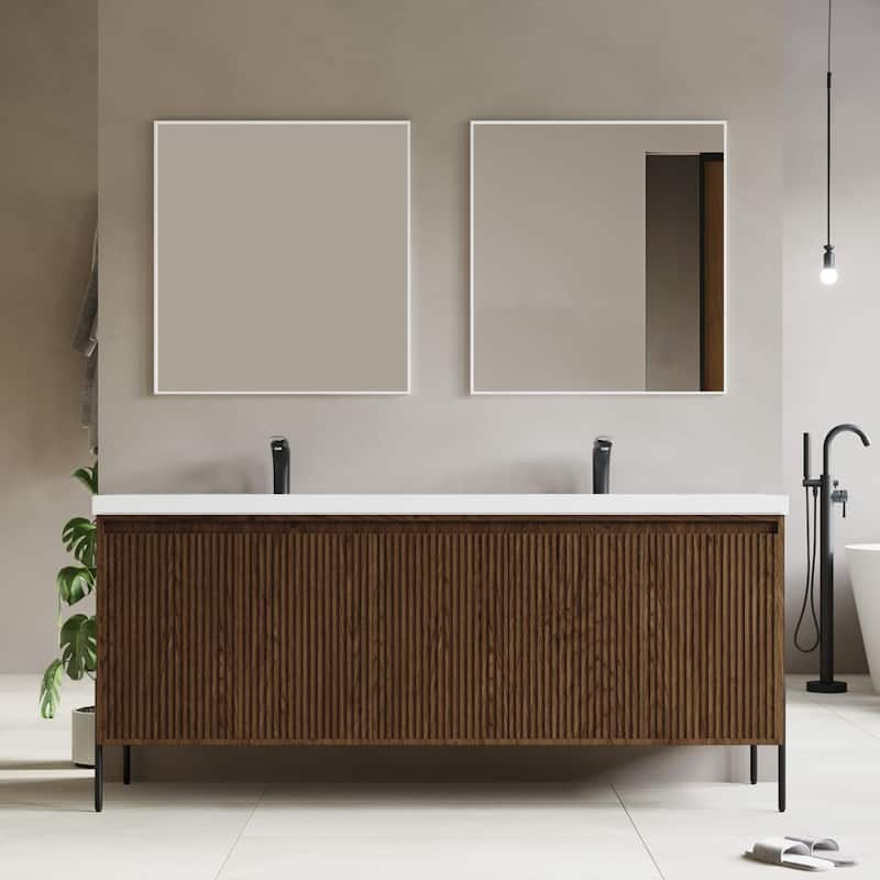Ripple 72" Double Bathroom Vanity Set