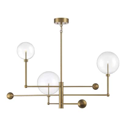 Meridian M100100 3 Light 45" Wide LED Linear Chandelier