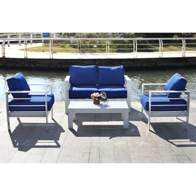 SAFAVIEH Outdoor Camila 4-Piece Set - 50W x 26D x 26H