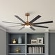 preview thumbnail 4 of 9, 65-Inch Modern Reversible Dimmable Large Ceiling Fan with Light and Remote