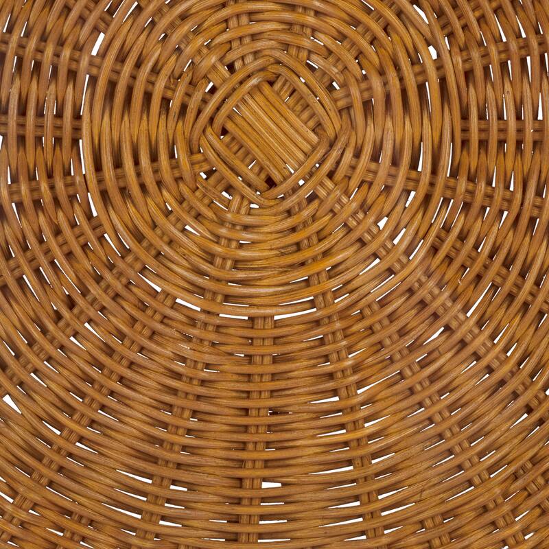 SAFAVIEH Couture Hylda Round Rattan Accent Table - 26"W x 26"D x 21"H