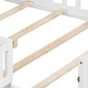 preview thumbnail 17 of 29, Full-Size Montessori Floor Bed with Bookcases & Blackboards, Solid Wood Design for Kids with Guardrails & Storage, Grey
