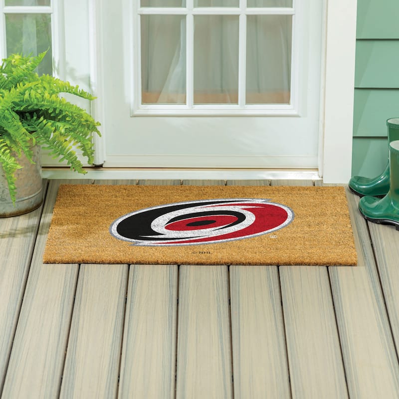 Carolina Hurricanes Full Color Indoor/Outdoor Coir Mat