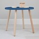 preview thumbnail 41 of 56, Taylor & Olive Poppy Kids Table 23.5 inch Diameter - Maple Finish - Pacific Blue