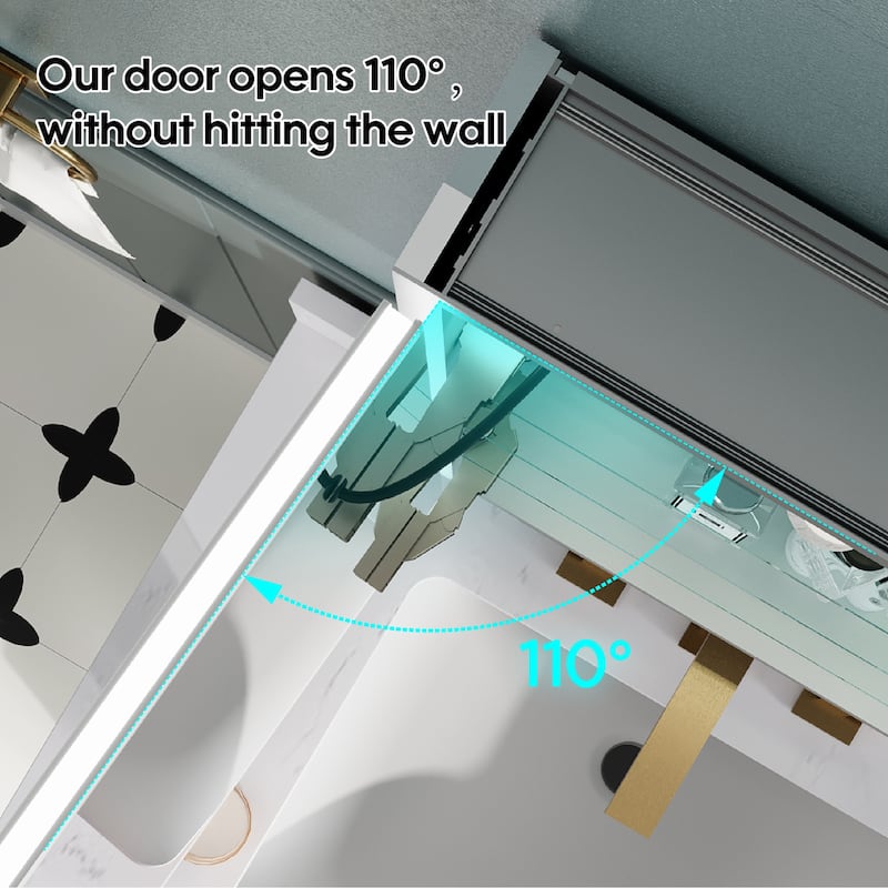 30'' H Recessed or Surface Frameless LED Mirror Cabinet With Defogger, Dimmer, Outlets & USB Ports 
