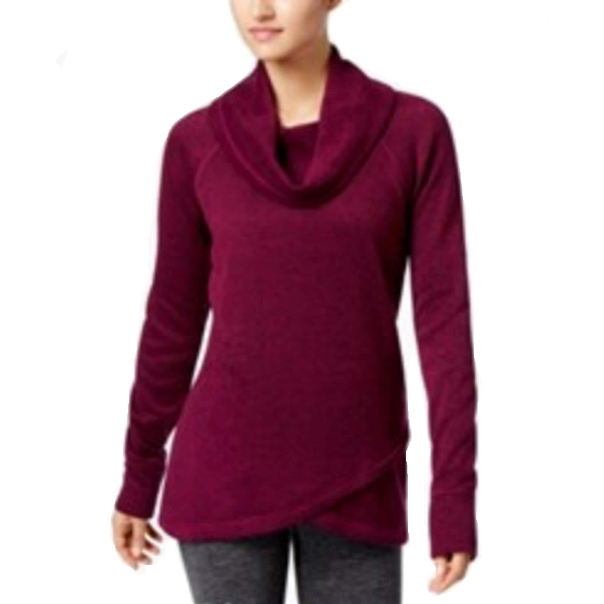 cowl neck pullover sweatshirt