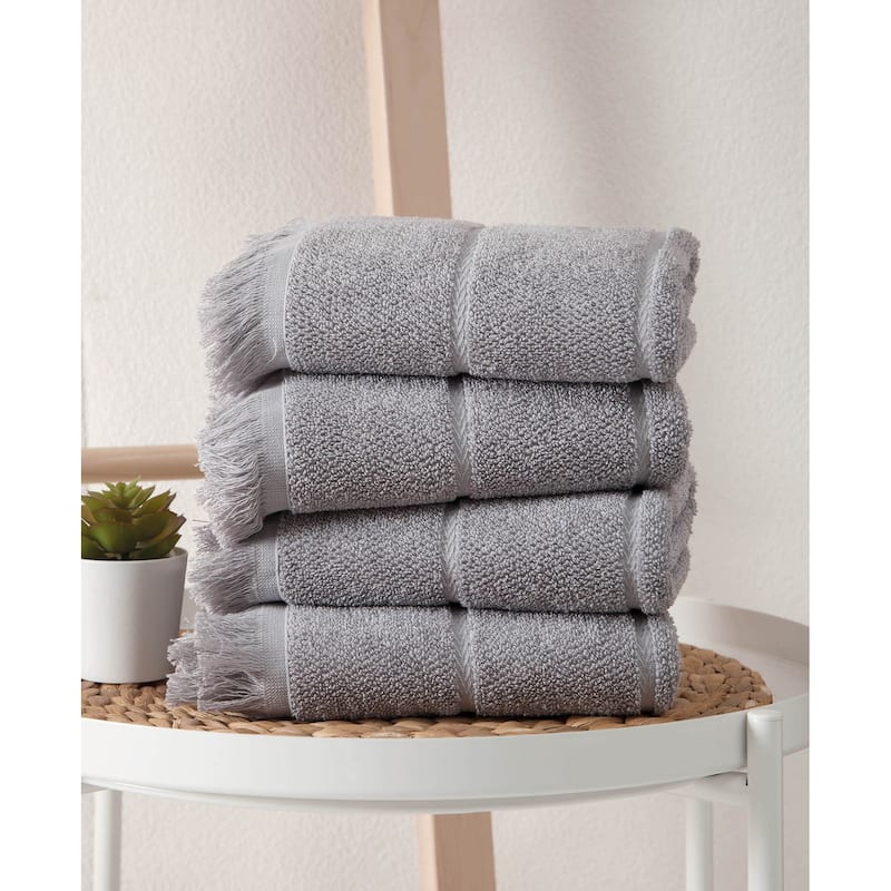 Ozan Premium Home Mirage Collection 100% Turkish Cotton 4-Pc. Hand Towels - Taupe