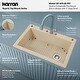 preview thumbnail 61 of 82, Karran Drop-In Quartz 33 in. 1-Hole Single Bowl Kitchen Sink Kit