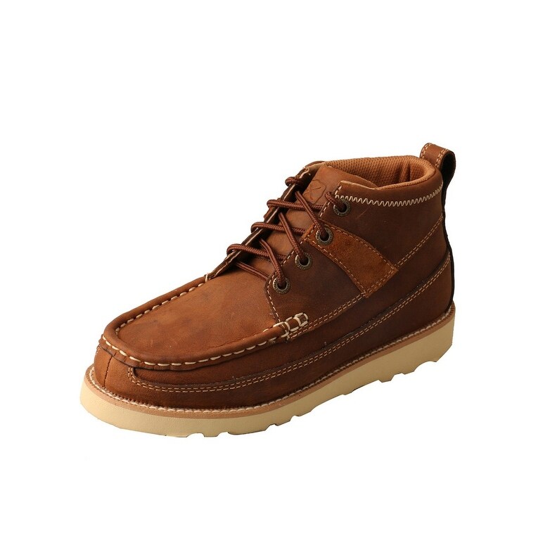 Shop Twisted X Casual Shoes Boys Lace Chukka Oiled Saddle