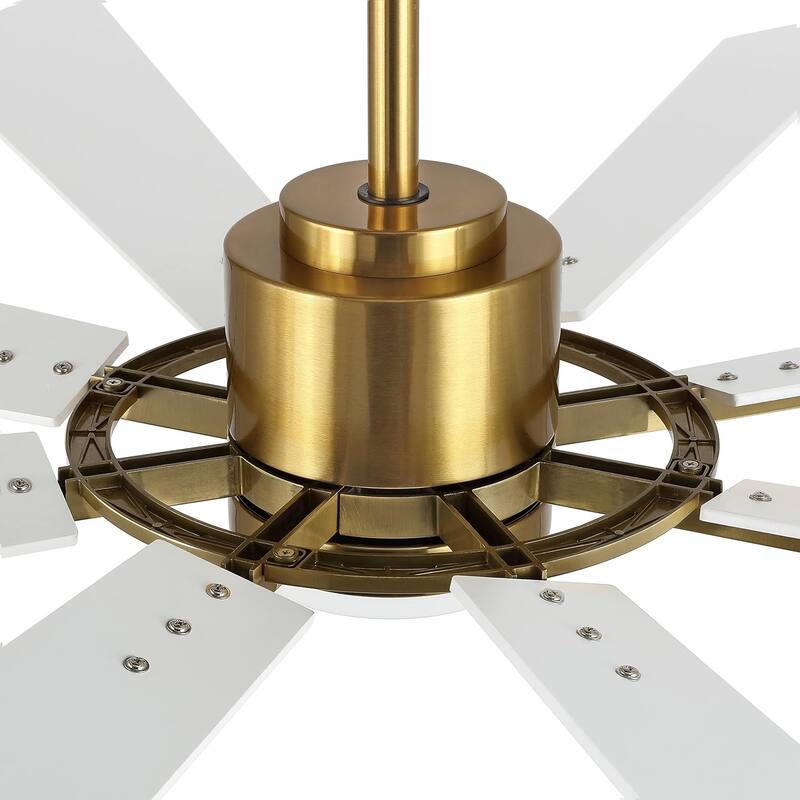 72" Modern 8-Blade Windmill LED Large Ceiling Fan with Remote