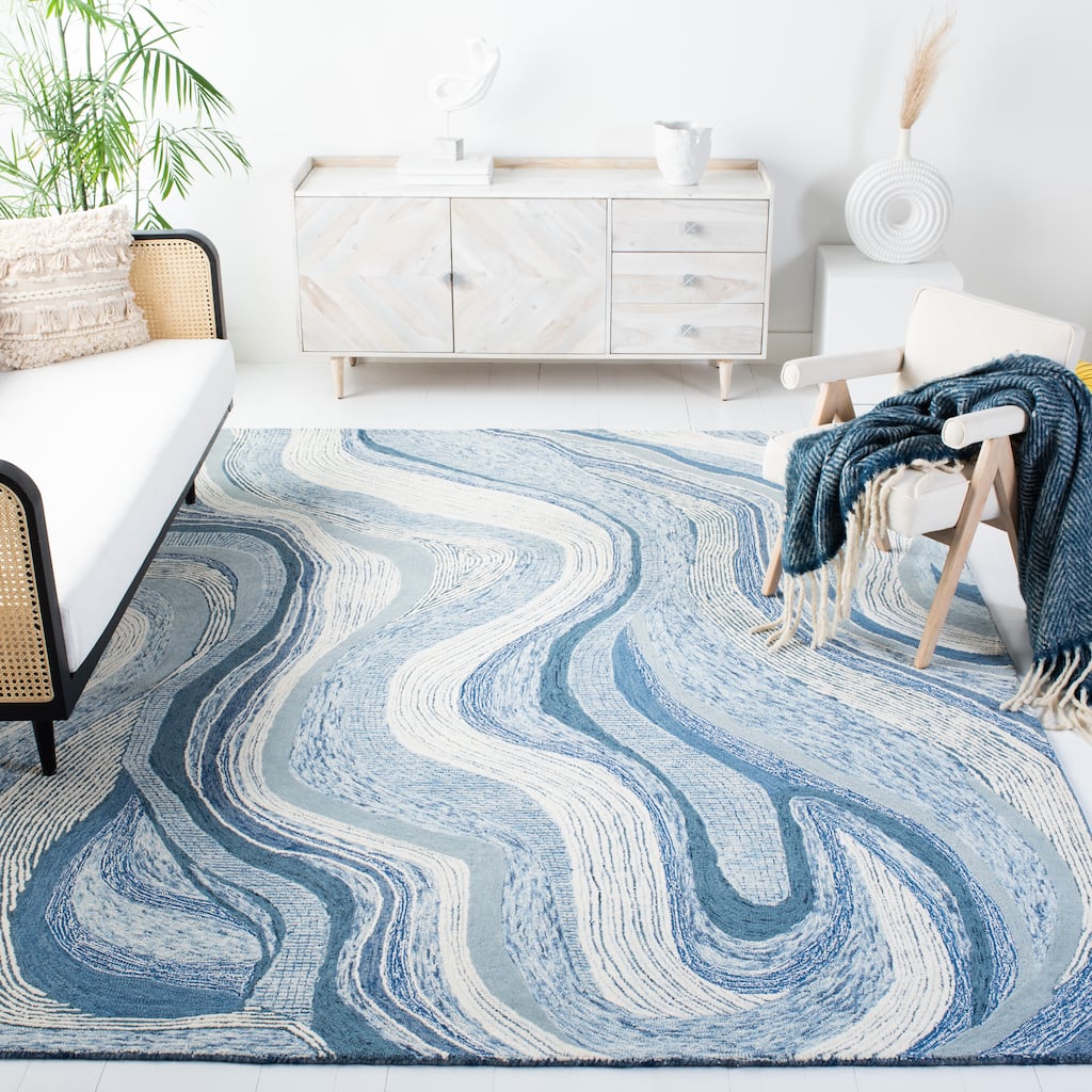 SAFAVIEH, Handmade Soho Natosha Abstract Wool Rug