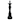 Queen Chess Piece - Matte Black Finish On Resin