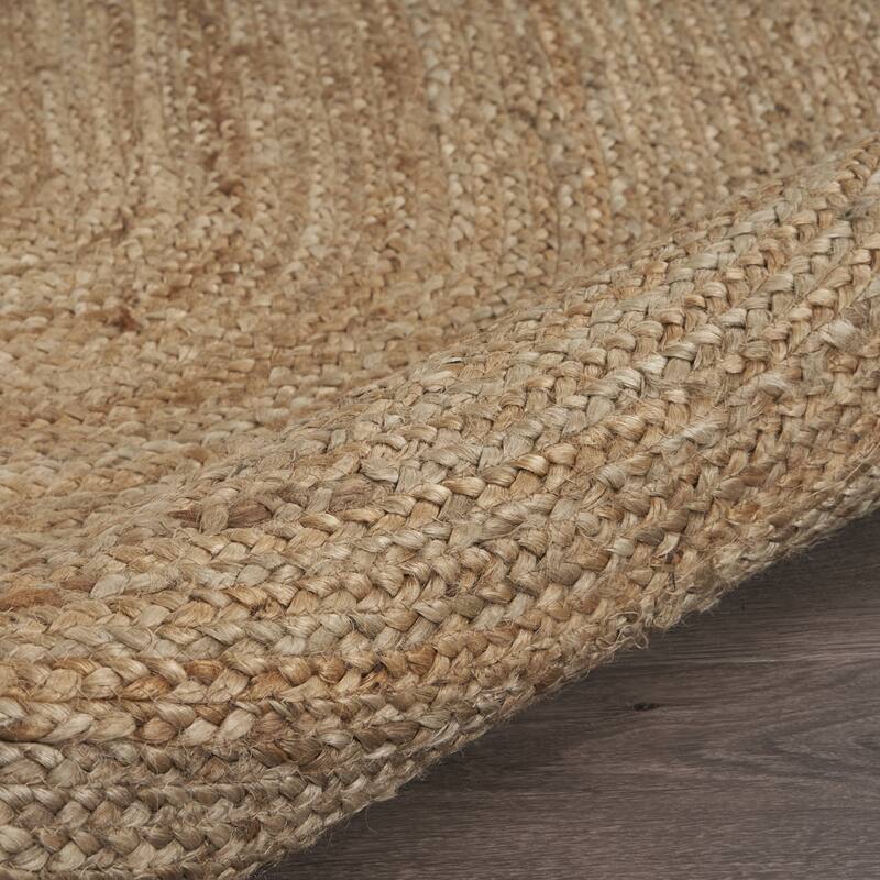 Sevita Braided Organic Jute Farmhouse Area Rug