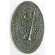 preview thumbnail 11 of 12, Blanc Fleur Outdoor Decorative Round 15 inch Wall Thermometer by Infinity Instruments - 15 x 1.38 x 15