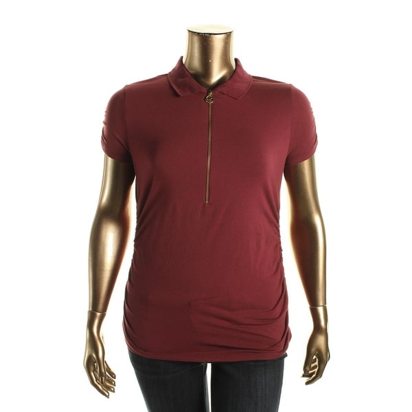 michael kors polo womens red