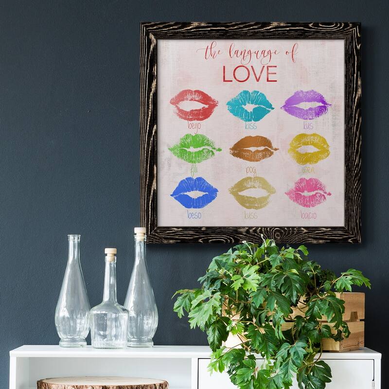 Rainbow Kiss-Premium Framed Canvas - Ready to Hang