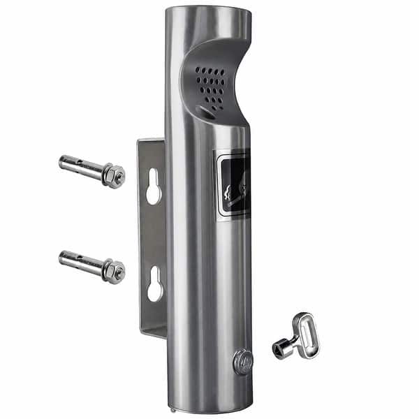 outdoor cigarette butt receptacle Elitra Wall Mounted Outdoor Cigarette Butt Receptacle