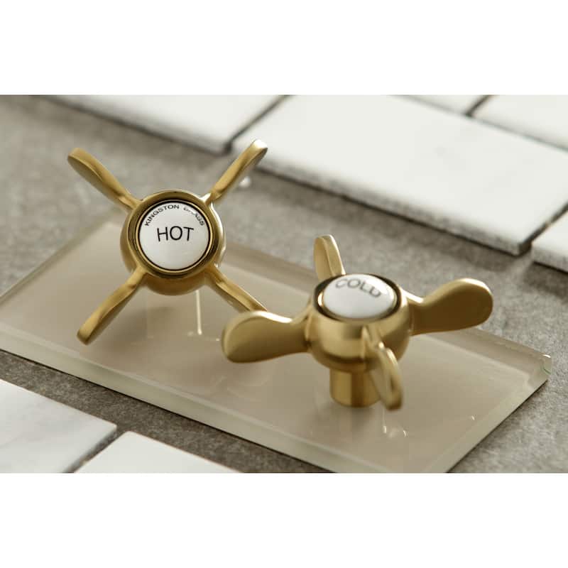 Kingston Brass Essex Two-Handle 2-Hole Wall Mount Bathroom Faucet