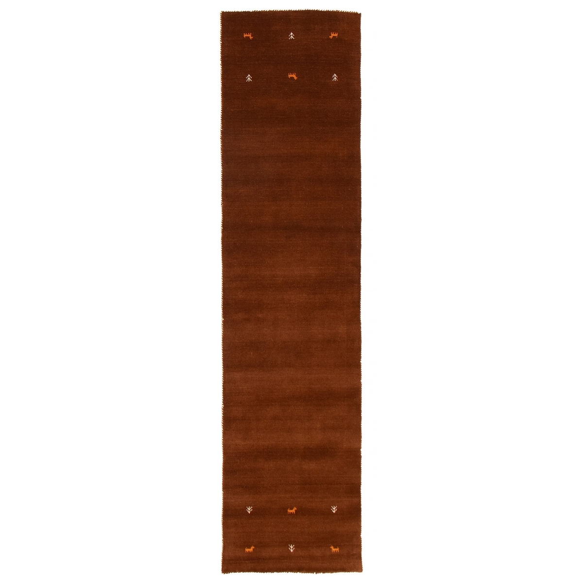 Kashkuli Gabbeh Brown Rug 2'7" x 11'3" - 2'7 x 11'3