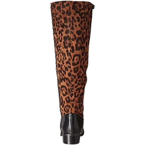 leopard riding boots