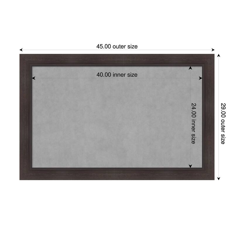 Amanti Art Sloped Black Framed - 45 x 29 in - Sloped Espresso