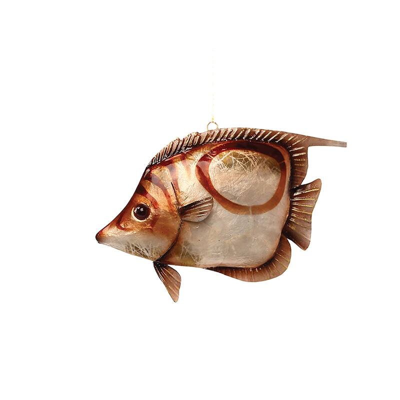 Tortoiseshell Fish Ornament Set of 3 - 5.75" - 7"