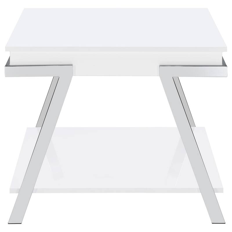 Marcia Coffee And End Table Set White High Gloss