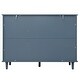 preview thumbnail 8 of 11, Roomfitters 3 Door 3 Drawer Storage Cabinet, Modern Accent Furniture for Bedroom, Living Room, Blue