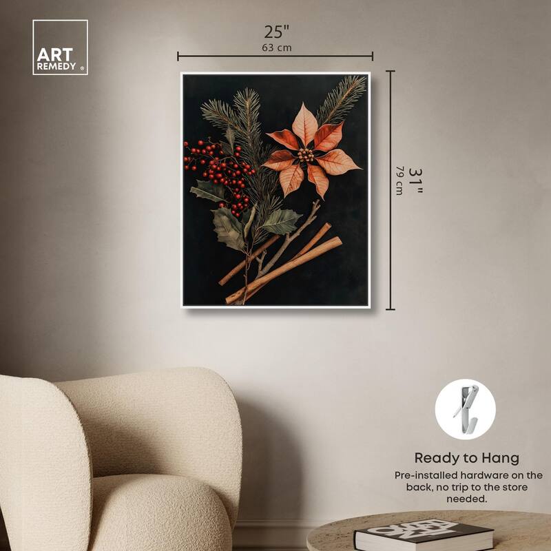 Hearth Flora Canvas by Art Remedy