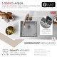preview thumbnail 5 of 21, Undermount 19" Single-Bowl Stainless Steel Kitchen Sink S-308XG - 19" x 18" x 10"