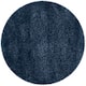 SAFAVIEH California Shag Izat 2-inch Thick Area Rug - 4' x 4' Round - Navy