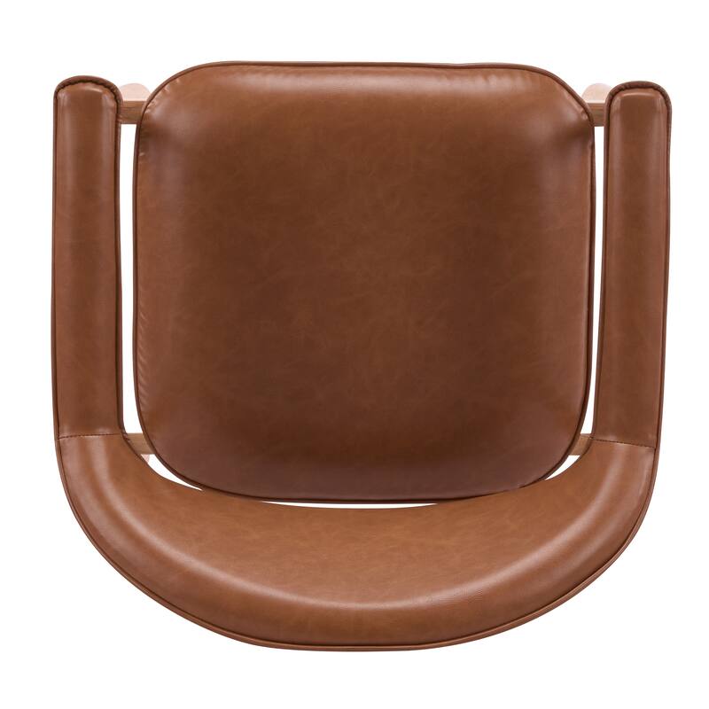 Christopher Knight Home - Modern Upholstered Rubber Wood Dining Chairs with Ergonomic Curved Back