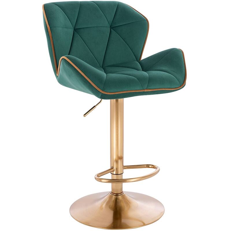 Modern Home Luxe Spyder Contemporary Adjustable Suede Barstool - Modern Comfortable Adjusting Height Counter/Bar Stool