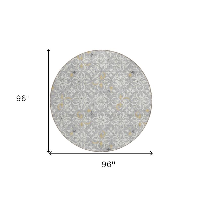 HomeRoots Floral Transitional Rectangle Outdoor Rug