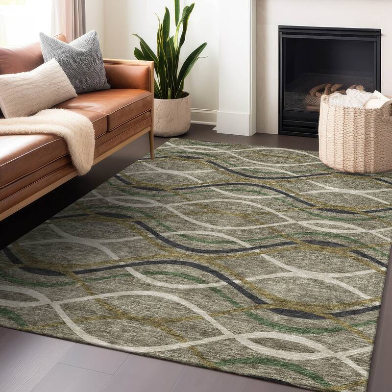 Premium Washable Super Soft Contemporary Dickerson Mayfield Rug