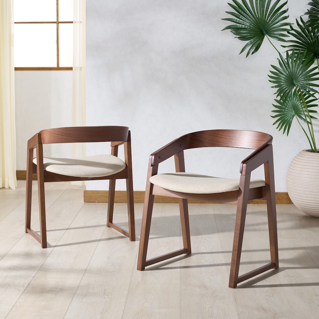 SAFAVIEH Couture Hildabryna Dining Chair (Set of 2) - 21"W x 21"D x 26"H